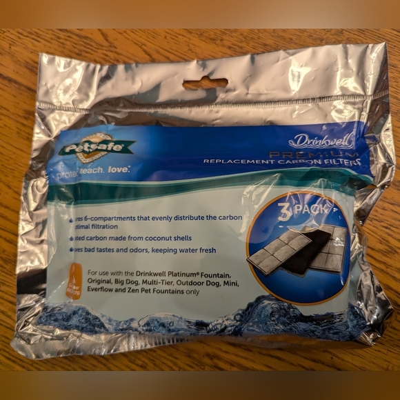 PetSafe Replacement Filter for the Drink well Dog and Cat Water Fountain, 3 Pack - Picture 2 of 4